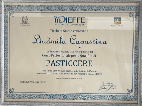 Titolo Di Studio Pasticcere